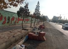 رسم خدمت | پروژه پیاده روسازی بلوار امام خمینی(ره) نصیرشهر در گام پایانی قرار گرفت