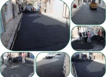 نهضت آسفالت معابر سطح شهر همچنان بدون وقفه ادامه دارد