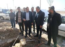 بازدید فرماندار قرچک از روند اصلاح انشعاب روستای محمدآباد