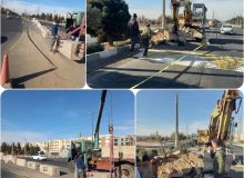 📌آغاز عملیات اصلاح دوربرگردان بلوار شهید باهنر پرند