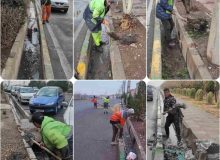 اقدامات شهرداری پرند برای مقابله با آبگرفتگی معابر در فصل زمستان
