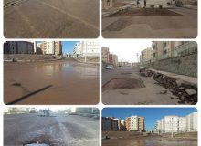 زیرسازی و کاتر زنی و تخریب آسفالت معابر شهرک آبشناسان
