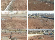 اجرای عملیات جدول گذاری پارک ترافیک کودک شهرداری رباط کریم