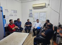 بازدید عیدانه مدیرعامل فولاد اکسین از خط تولید