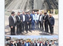 بازدید فرماندار ،شهردار و اعضای شورای اسلامی شهر نکا از روند ساماندهی و آسفالت ورودی جنوبی شهر نکا منطقه گلبستان