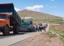 اجرای روکش آسفالتی محور روستایی نصیرآباد-میرجان-نصیرآباد