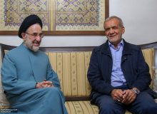 دیدار مسعود پزشکیان با سید محمد خاتمی