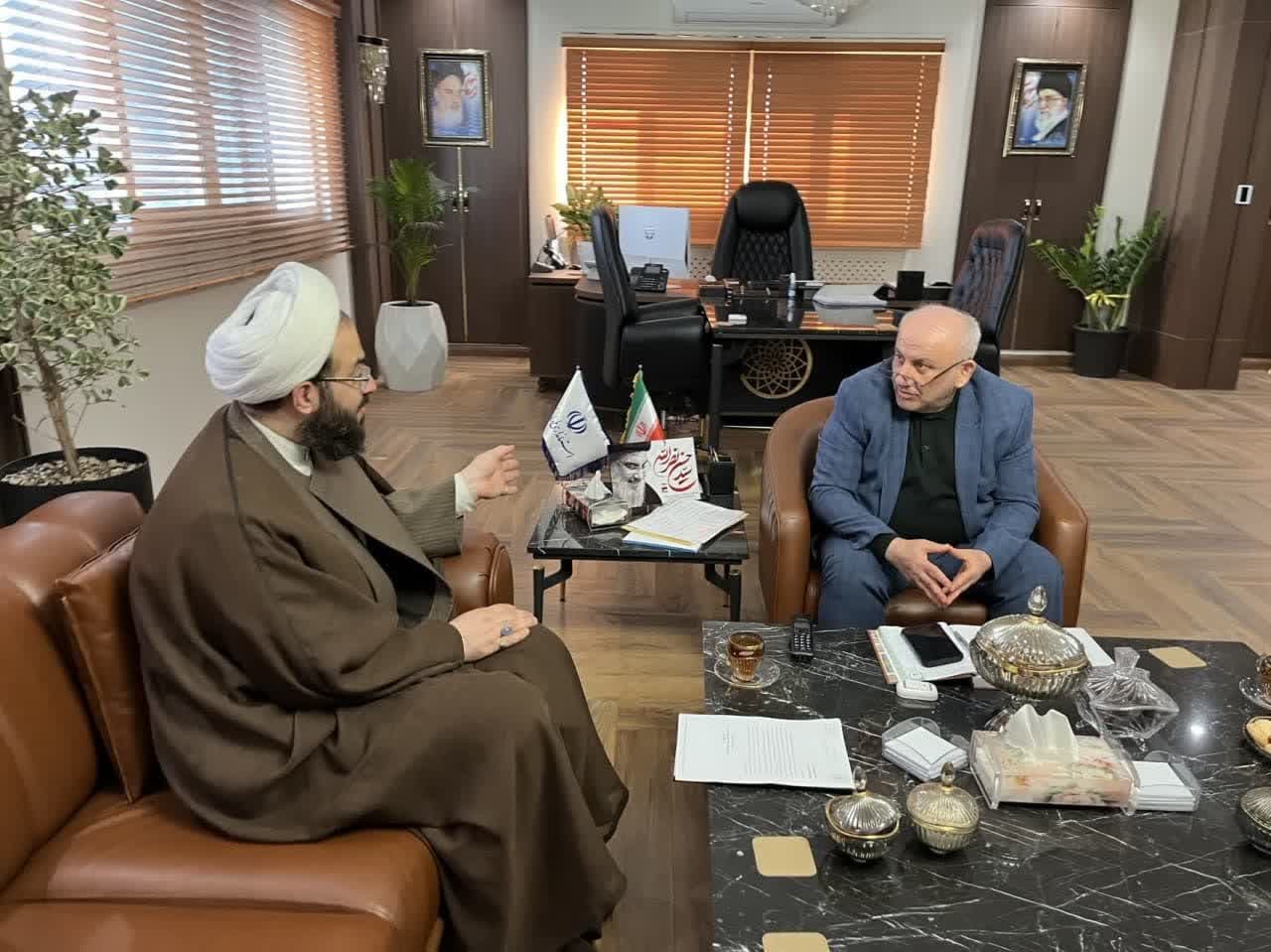 دیدار رئیس شورای هماهنگی تبلیغات اسلامی استان مازندران با دکتر یونسی استاندار مازندران