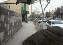 پیشرفت ۳۰ درصدی پیاده‌روسازی خیابان مولوی