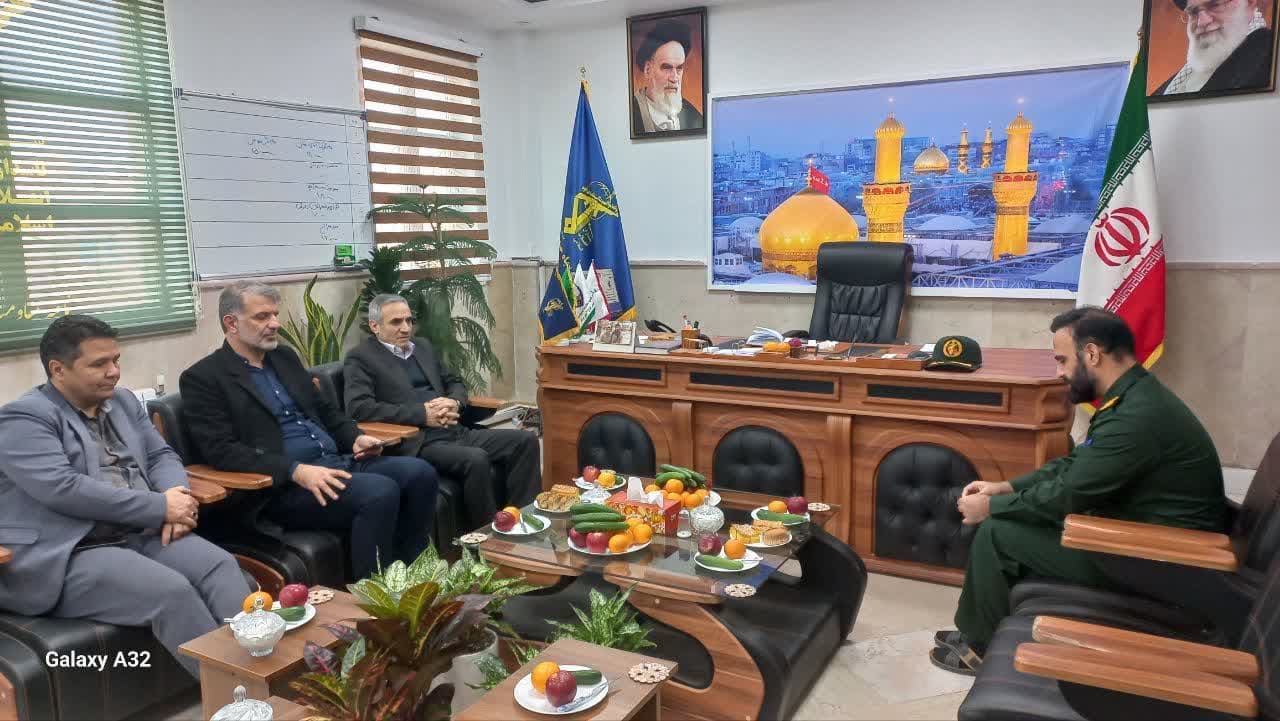 دیدار سرپرست فرمانداری رباط‌کریم با فرمانده ناحیه مقاومت بسیج حیدر کرار(ع)