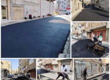 آغاز عملیات لکه‌گیری آسفالت کوچه بهارستان دوم