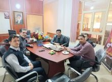 دیدار رئیس شورای اسلامی شهر چهاردانگه با کشتی گیران آتش نشان شهرداری چهاردانگه