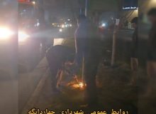 جمع‌آوری تابلوهای غیر مجاز تبلیغاتی و رفع سد معبر در شهر چهاردانگه
