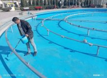 ⬅️ آغاز عملیات رنگ آمیزی آبنما و مبلمان فضای سبز شهر چهاردانگه