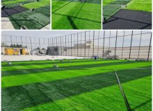 اولین مجموعه ورزشی کیکاور در حال تکمیل شدن/ عملیات اجرای چمن مصنوعی کیکاور آغاز شد