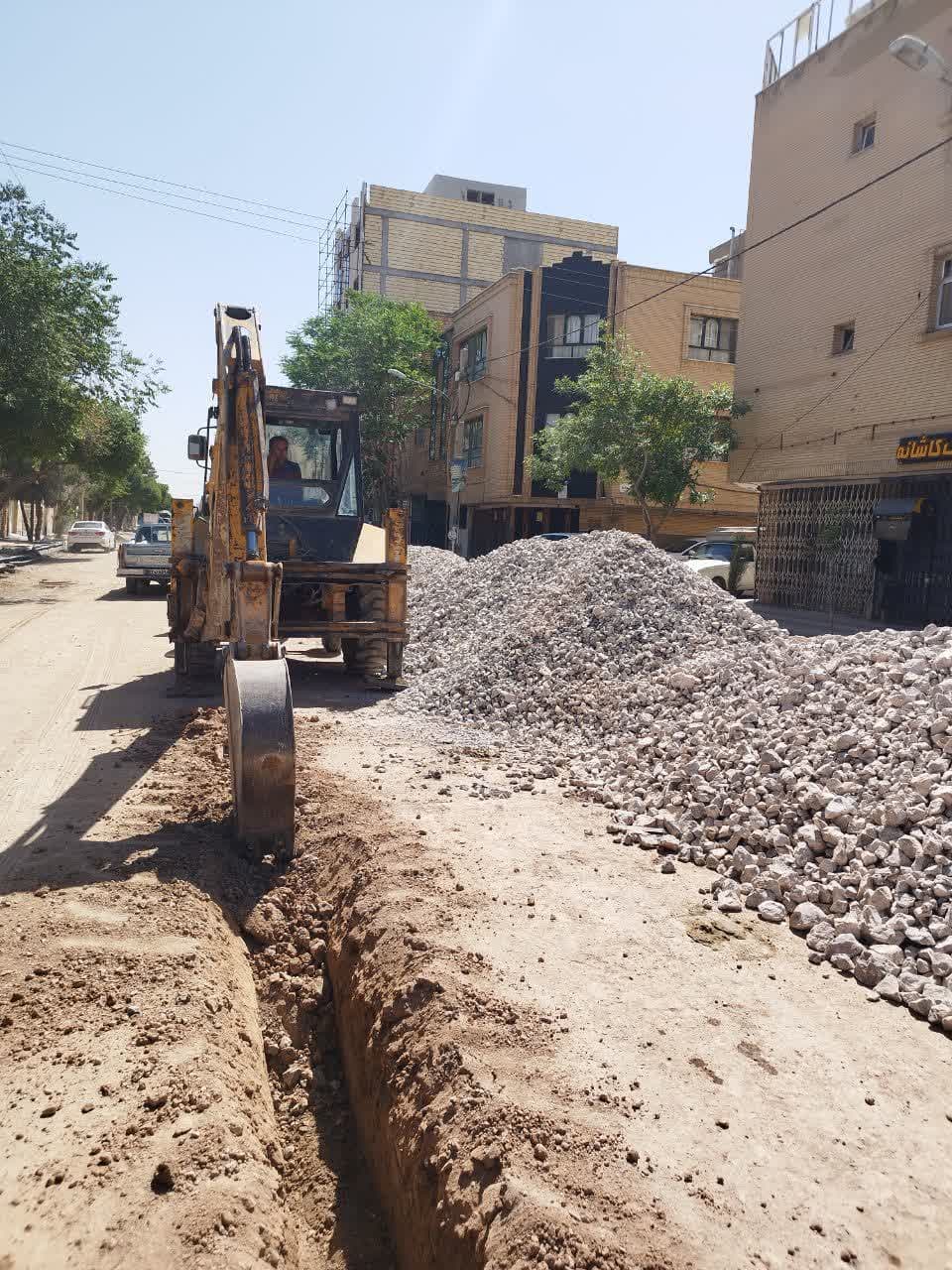فاز دوم ساماندهی خیابان سعدی تاپایان خرداد ماه همراه با تکمیل زیرسازی و فیبر نوری
