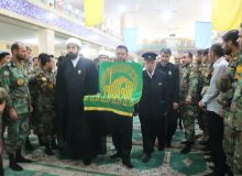 خادمان حرم امام رضا (ع) گروه۴۴ توپخانه نزاجا را نورانی کردند.