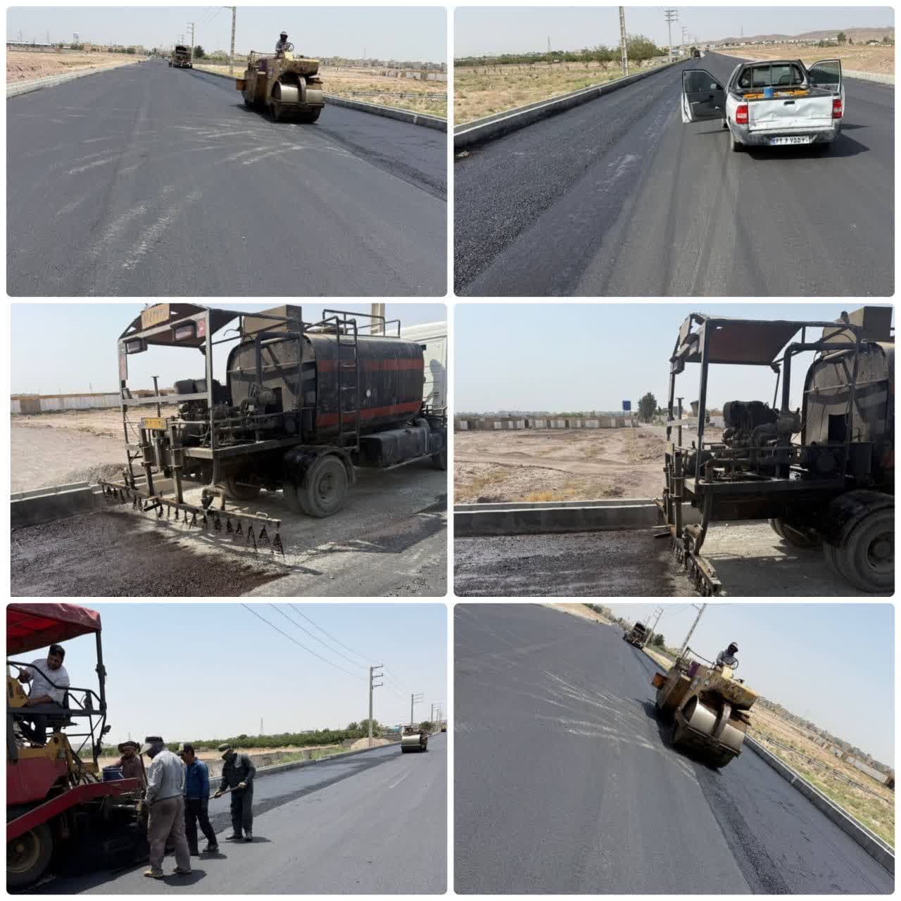 الارد یک قدم تا خروج از ترافیک های سنگین/عملیات روکش مکانیزه آسفالت اتصال خیابان رضوی به جاده شهدا