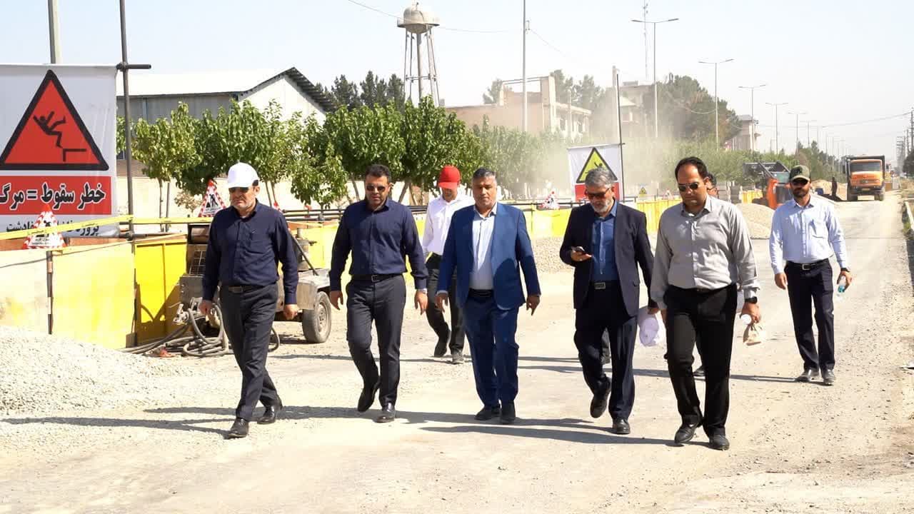 💢بازدید میدانی شهردار صفادشت از پروژه شبکه جمع آوری فاضلاب و محل احداث تصفیه خانه فاضلاب شهرصفادشت