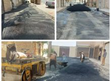 💠کوچه‌های «گلرخ ۵» و «خبرنگار» در خیابان گل‌های شمالی، زیر پوشش آسفالت رفتند