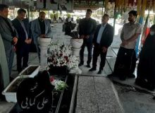 ادای احترام جمعی از مسئولین نفت و گاز مارون به مقام شامخ شهدا