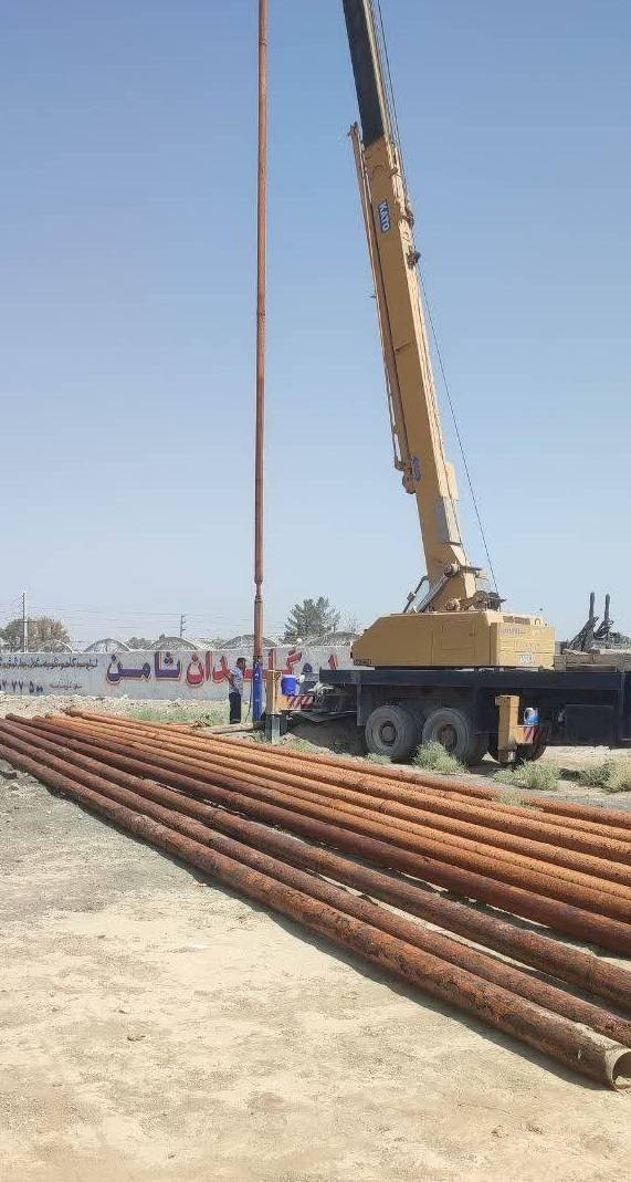 تعویض الکترو پمپ چاه شماره ۱۰ خیرآبادشهرستان ورامین