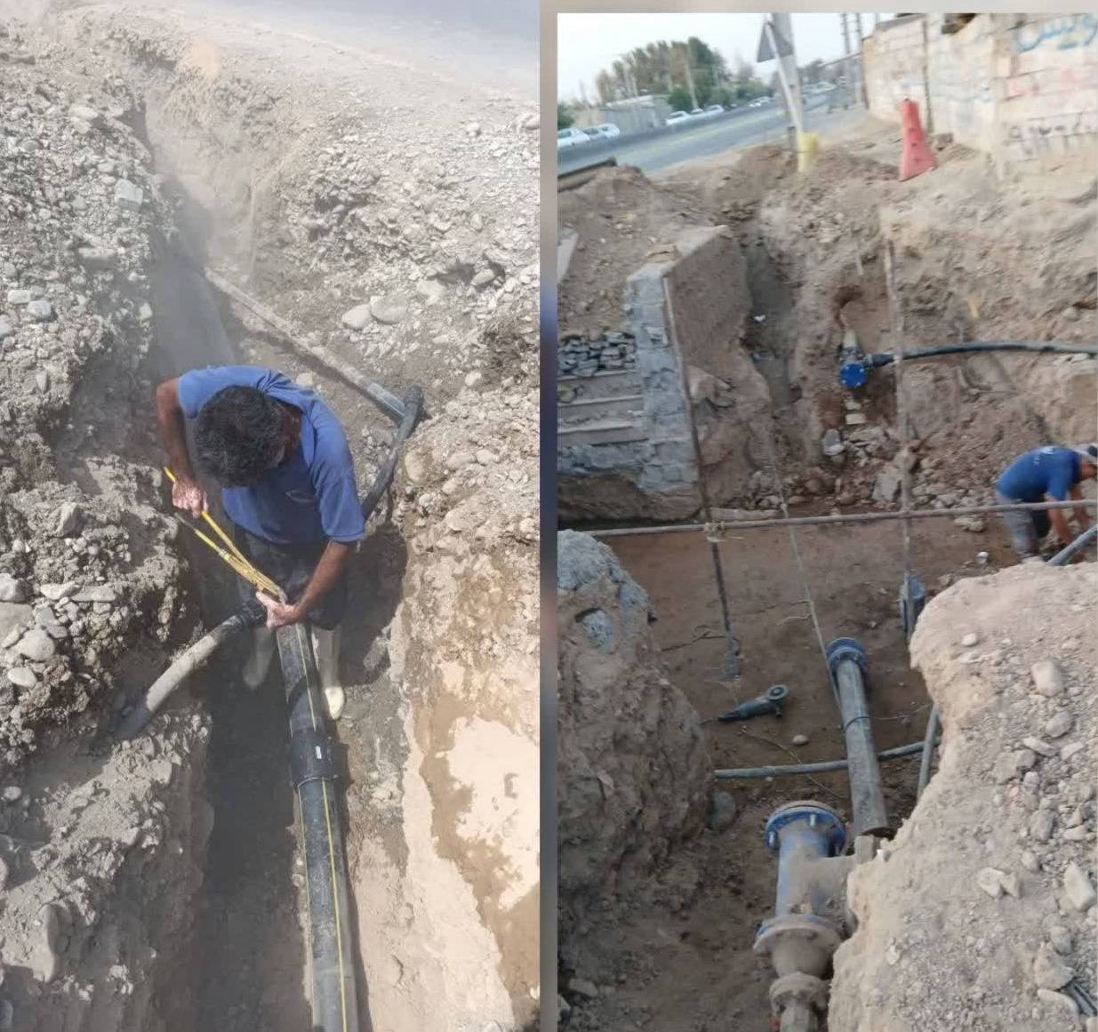 نوسازی ۲هزار متر شبکه توزیع آب در مسکن مهر شهرستان پاکدشت