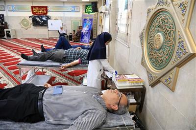 استقرار اکیپ خون گیری سازمان انتقال خون در نفت و گاز مارون