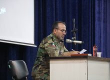 تبریک سالروز تأسیس سازمان عقیدتی-سیاسی توسط فرمانده گروه ۴۴ توپخانه