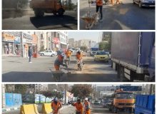 ❇️ *پاکسازی و ایمن‌سازی مسیر اصلی شهر باغستان پس از نشت گازوئیل*