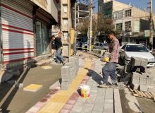🔴 مرمت و بهسازی جداول و کفپوش بخشی از بلوار امام حسین(ع) شهرقدس