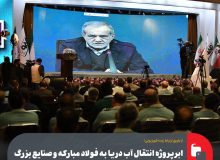 ابرپروژه انتقال آب دریا به فولاد مبارکه و صنایع بزرگ اصفهان توسط رئیس‌جمهور افتتاح شد