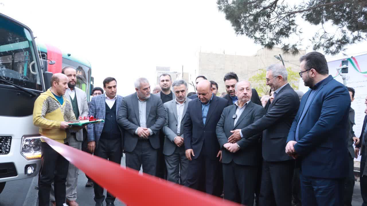🔶 بازدید و افتتاح ۱۵ دستگاه اتوبوس جدید؛ الحاق ناوگان تازه‌نفس به اتوبوسرانی استان تهران