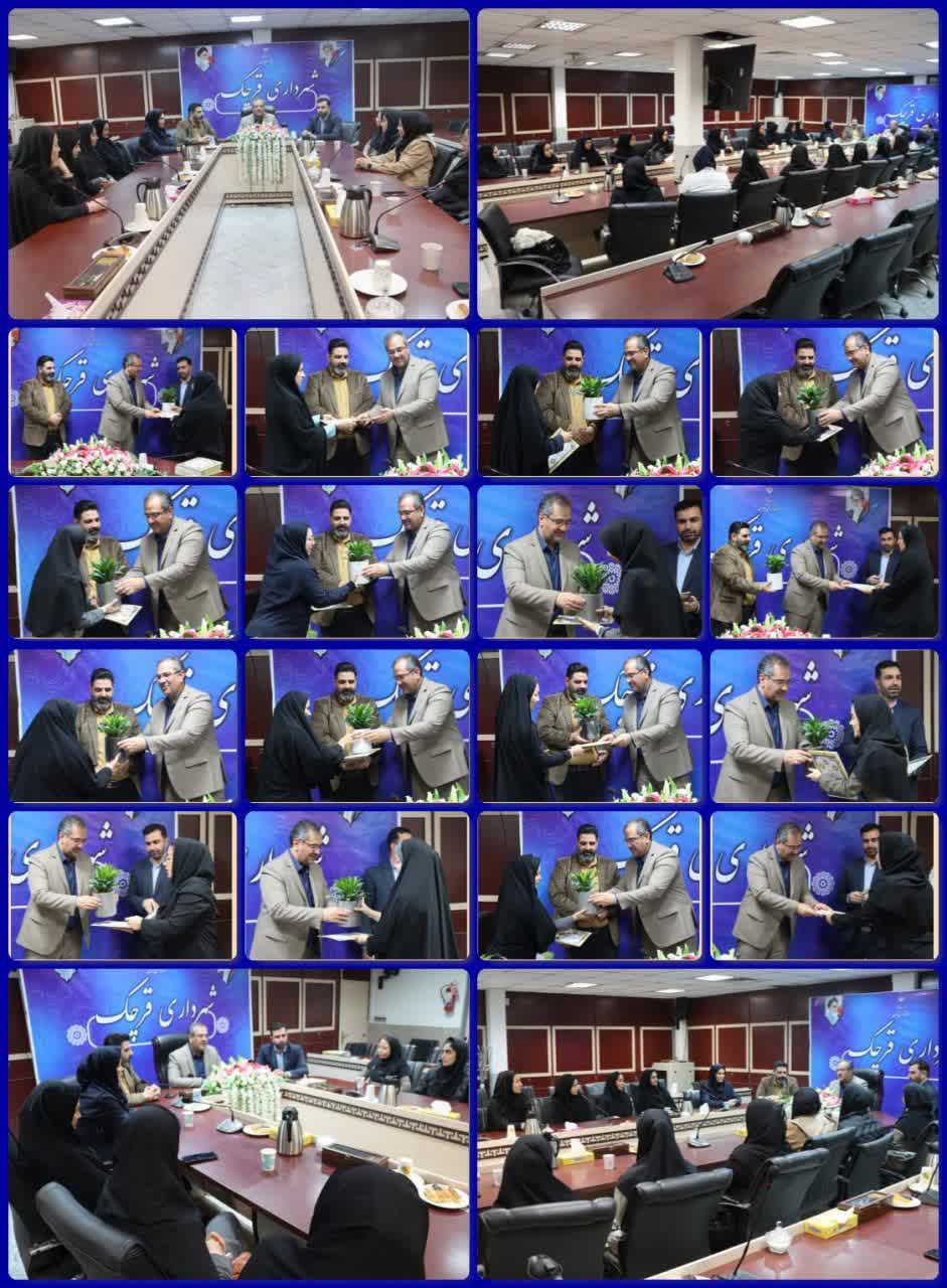 🔺تجلیل شهردار قرچک از بانوان شاغل شهرداری به مناسبت روز زن