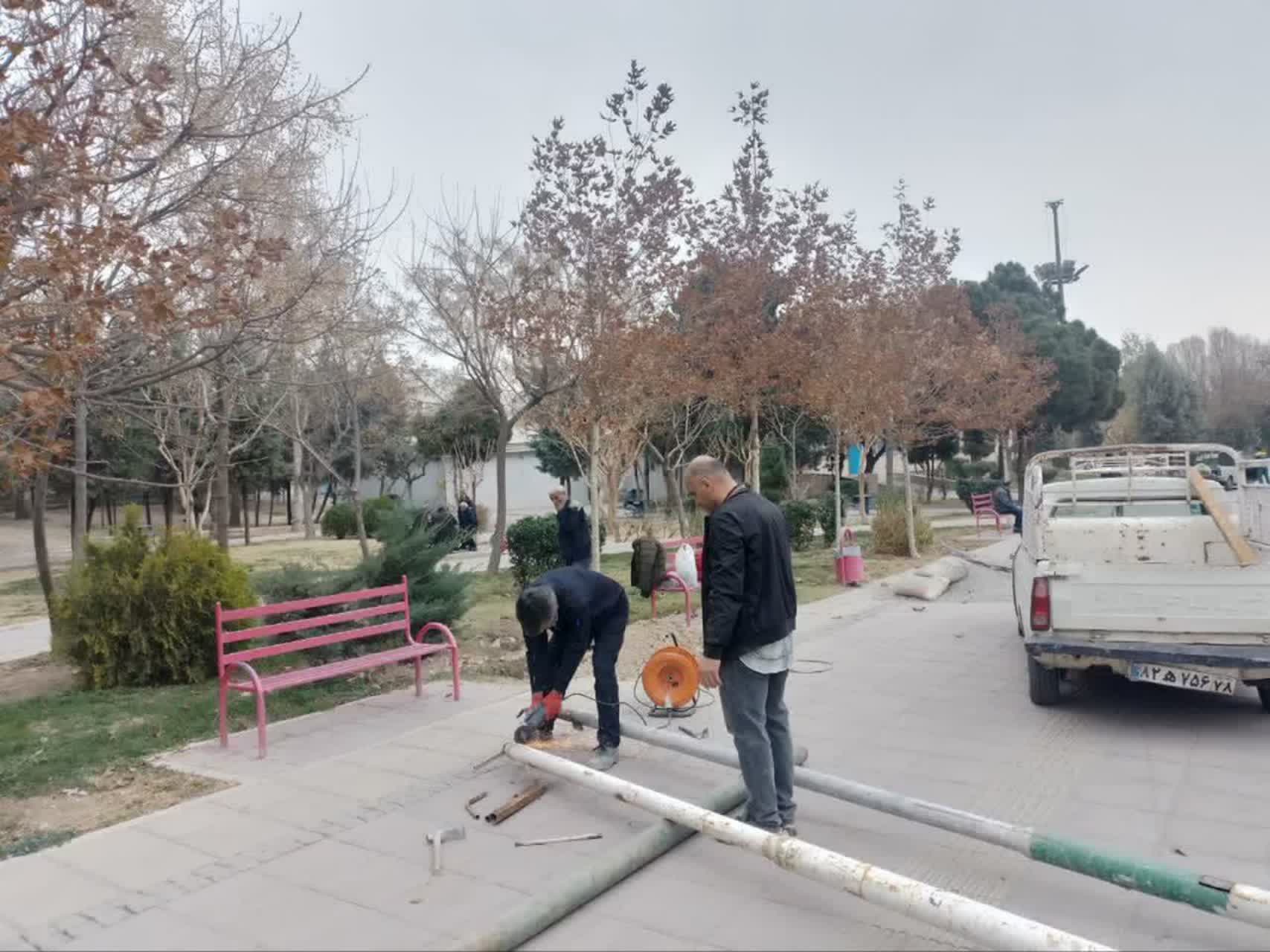 🔴 اجرای عملیات بهسازی روشنایی بوستان حضرت ولیعصر(عج)