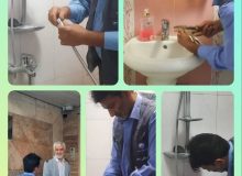 🔹🔸نصب کاهنده های مصرف آب در مجتمع ۱۰ واحدی مهتاب پردیس