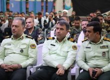 مراسم گرامیداشت رهبر شهید انقلاب با حضور فرمانده انتظامی استان اصفهان در گلستان شهدا برگزار شد