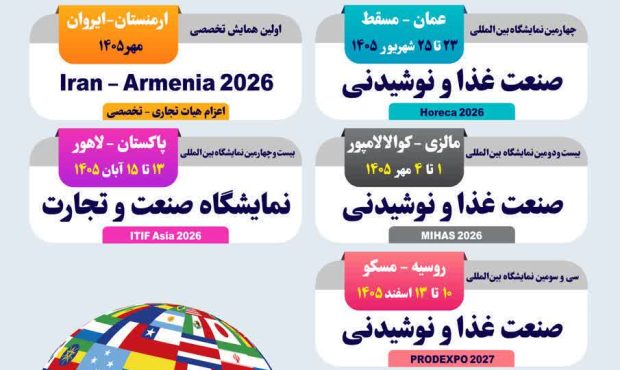 فرصت حضور در رویدادهای نمایشگاهی بین‌المللی اصفهان فراهم شد