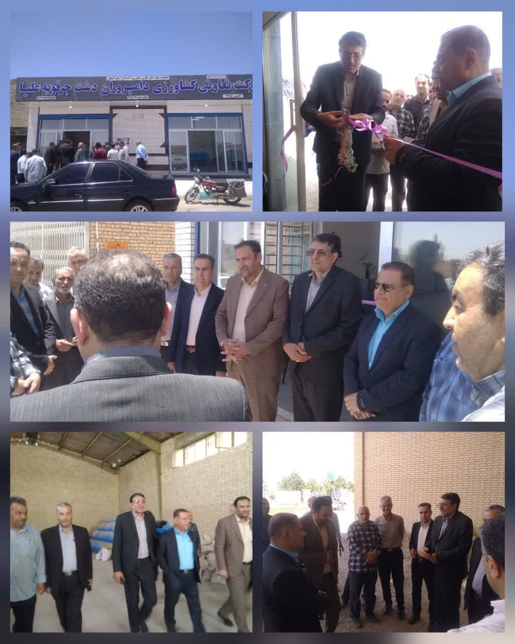 همزمان با هفته جهاد کشاورزی؛ دفتر و ایستگاه  شیر شرکت تعاونی کشاورزی دامداران جرقویه افتتاح شد
